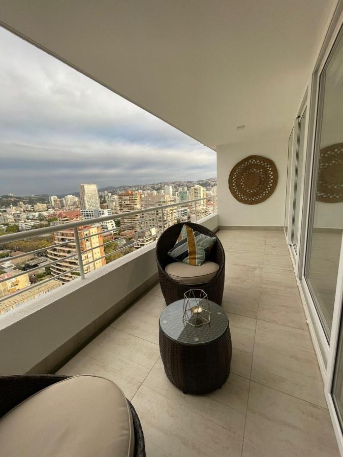 Ferienwohnung Departamento De Lujo Estacionamiento Privado Y Cocina Integral Vina del Mar Exterior foto